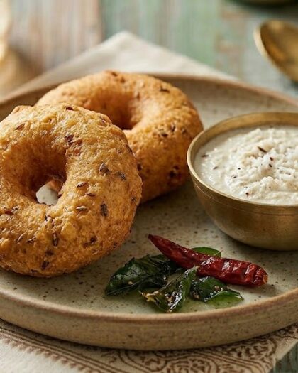 13. pre-order dine-in Soft & Crispy Urdu Dal Doughnut (2 Pcs)