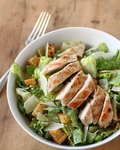 86. Caesar Salad with grilled chicken