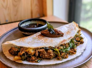 14. pre-order dine-in Minced Lamb in Mini Rice Pancake