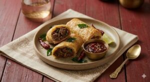 20. pre-order dine-in Mutton Rolls (2 Pcs)