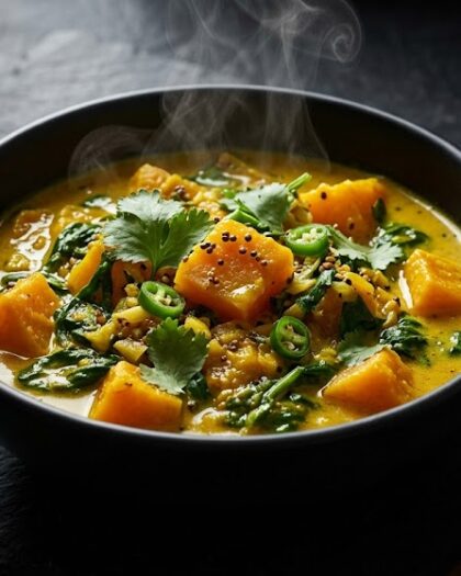 48. Squash With Spinach