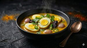 Ceylon spiced shallot, green chillies, goraka cooked with coconut milk