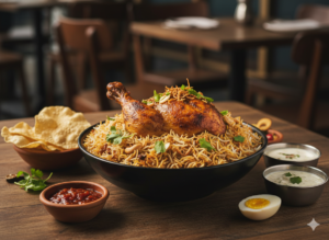 72. pre-order dine-in Roasted Ceylon Chicken Biryani